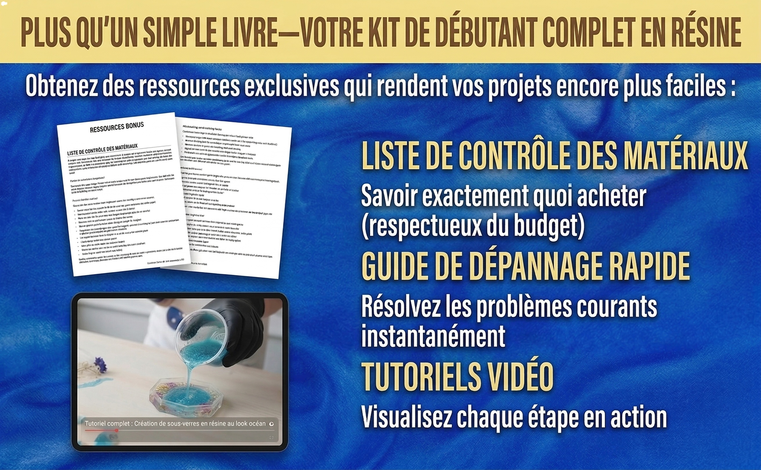 Style de vie art en résine époxy